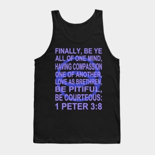 Indigo Ichthys – 1 Peter 3:8 Tank Top